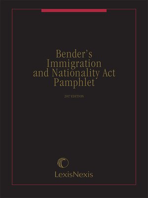 cover image of Bender's Immigration and Nationality Act Pamphlet